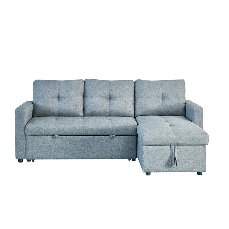 High quality living room corner sofa Extendable sofa bed with storage function