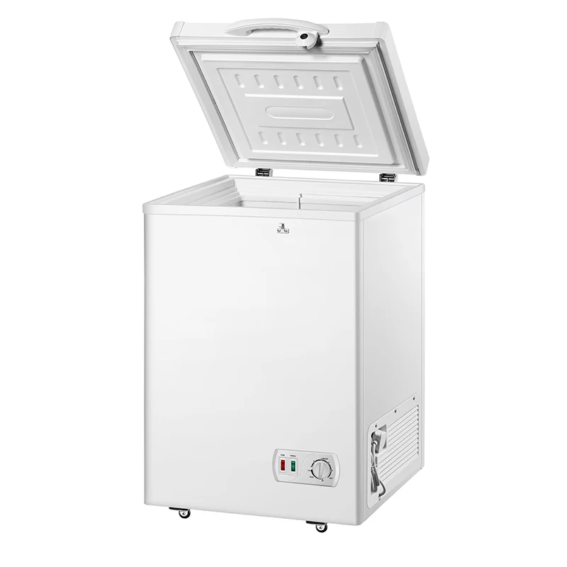 
Commercial portable tabletop chest ice frost free display chest refrigerator deep freezer 