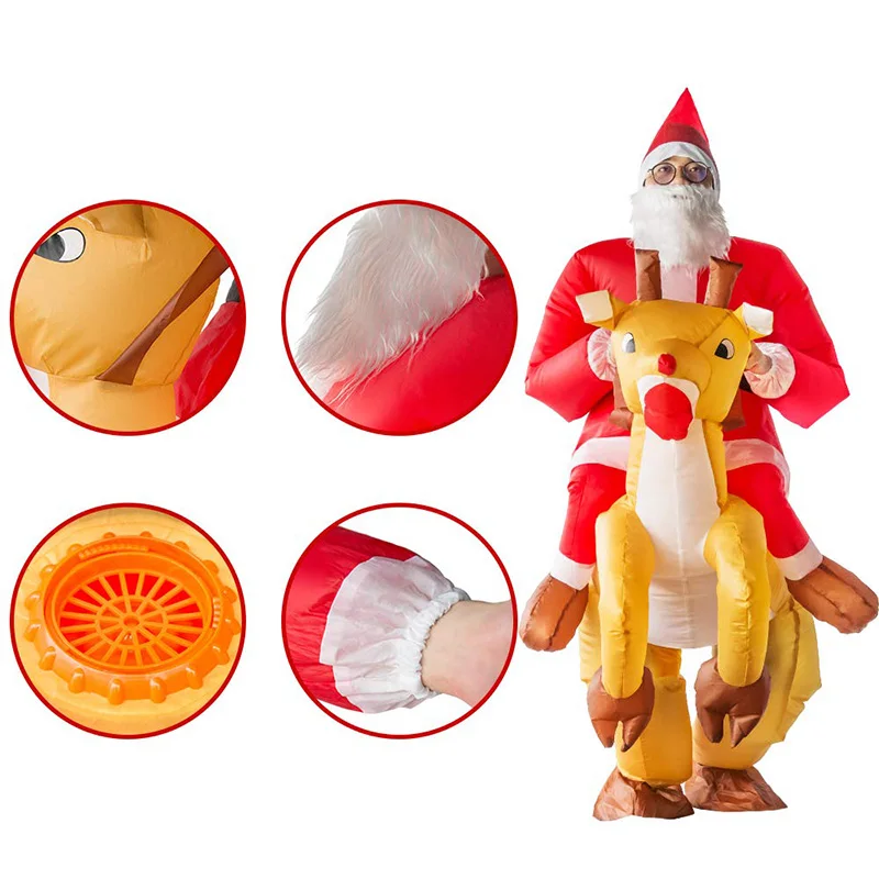 Fashion Child Skeleton T-Rex Dinosaur City Parada Adult Inflatable Sedan Car Costume