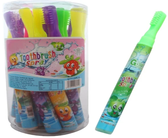 Halal multi-colored fruit flavor toothbrush spray liquid candy is a big seller in the Indian market