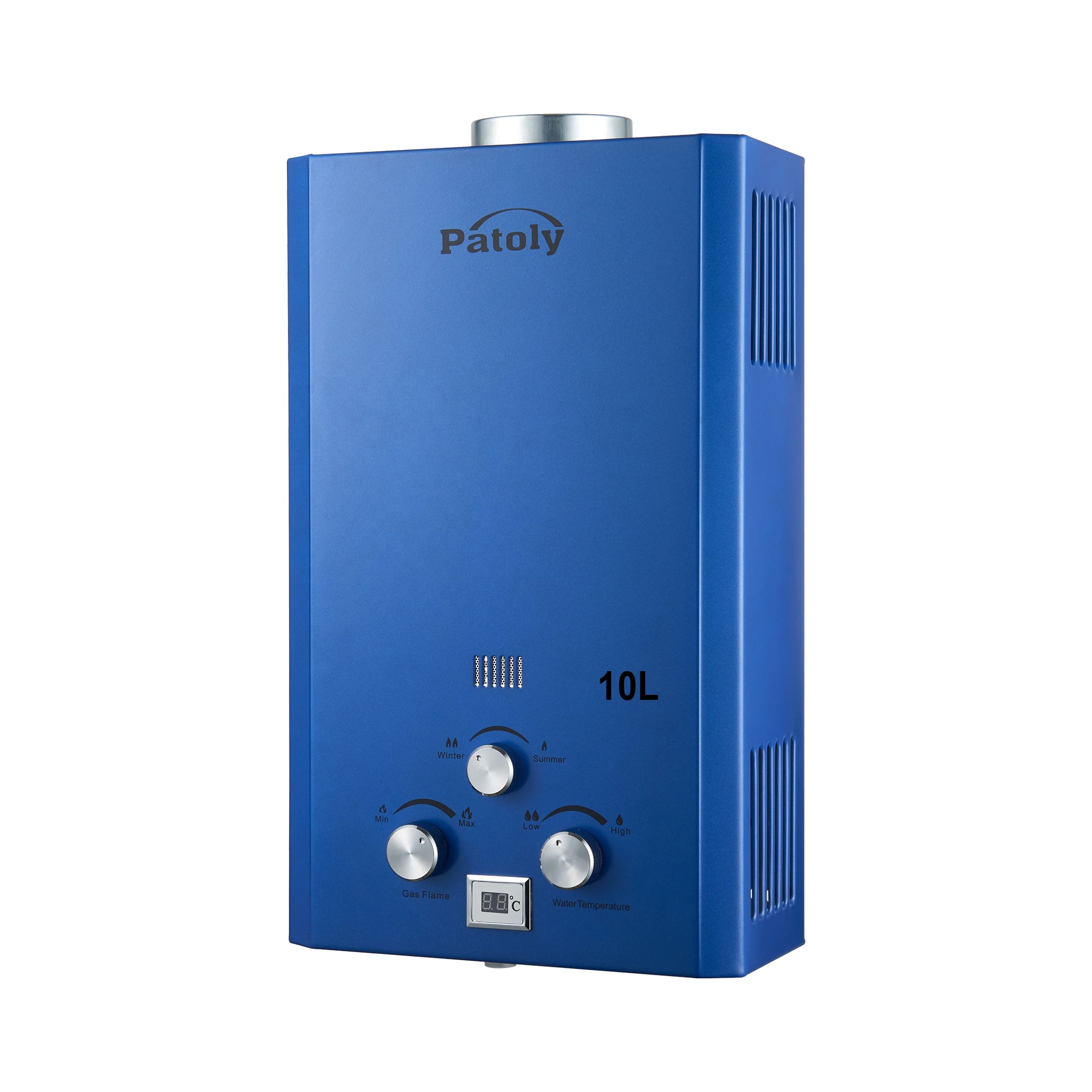 Wholesale reasonable price tankless 0.02~0.8mpa water pressure 6 liter instant gas geyser price for sale for home