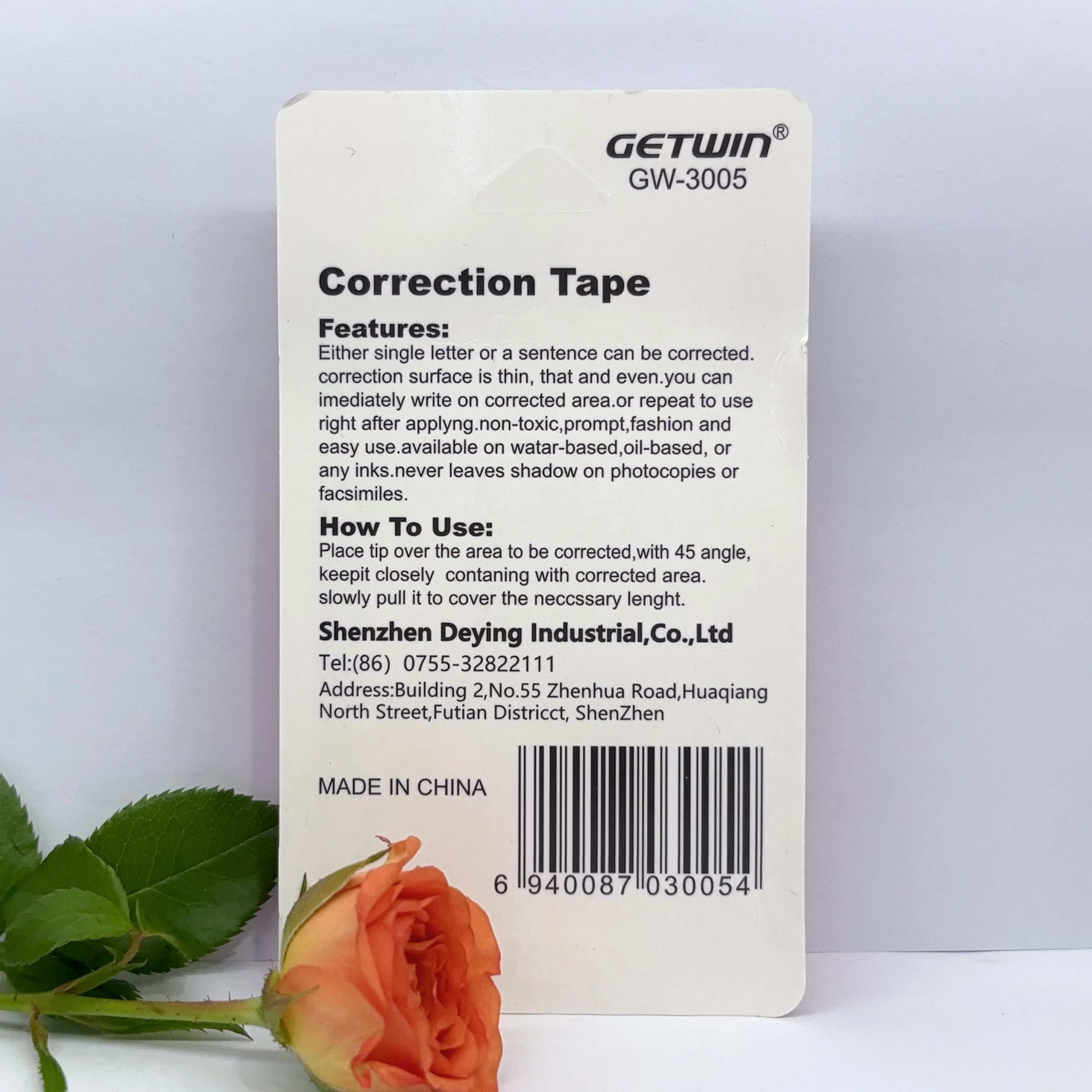 Corrector Promotional Gift Stationery Student Tape,Cute Kawaii Green blue red  Portable Correction Tape