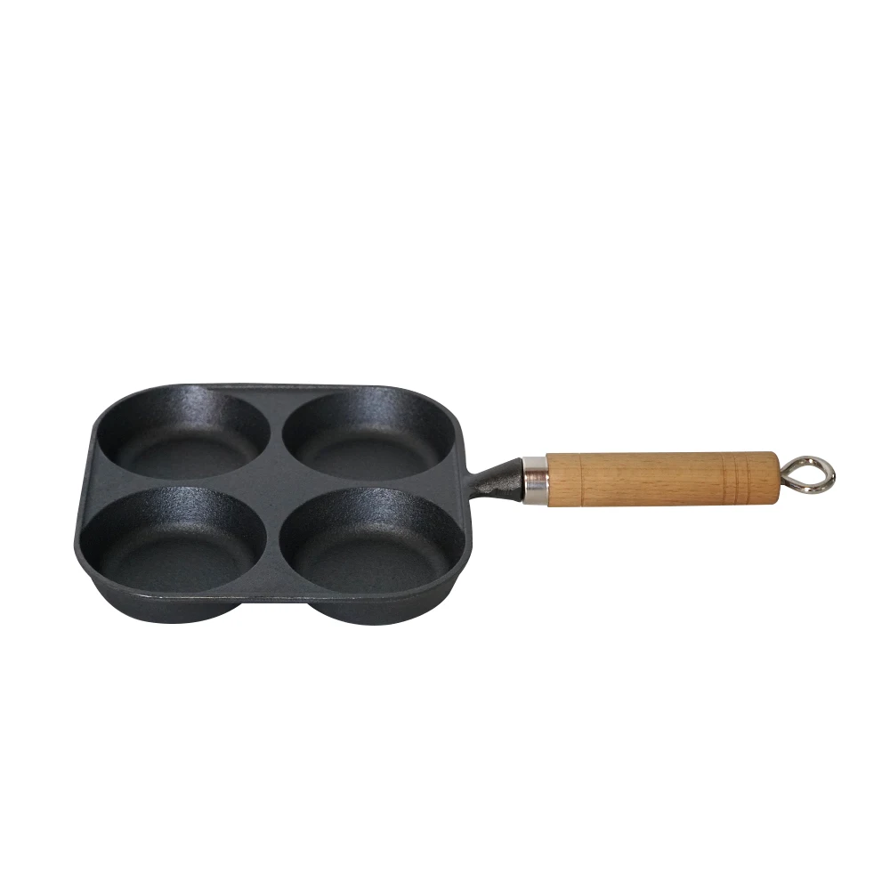 Non-stick Fried Egg Flat-bottomed Cookware Frying Pan Kitchen Cooking Pot 4 Cups Egg Frying Pan