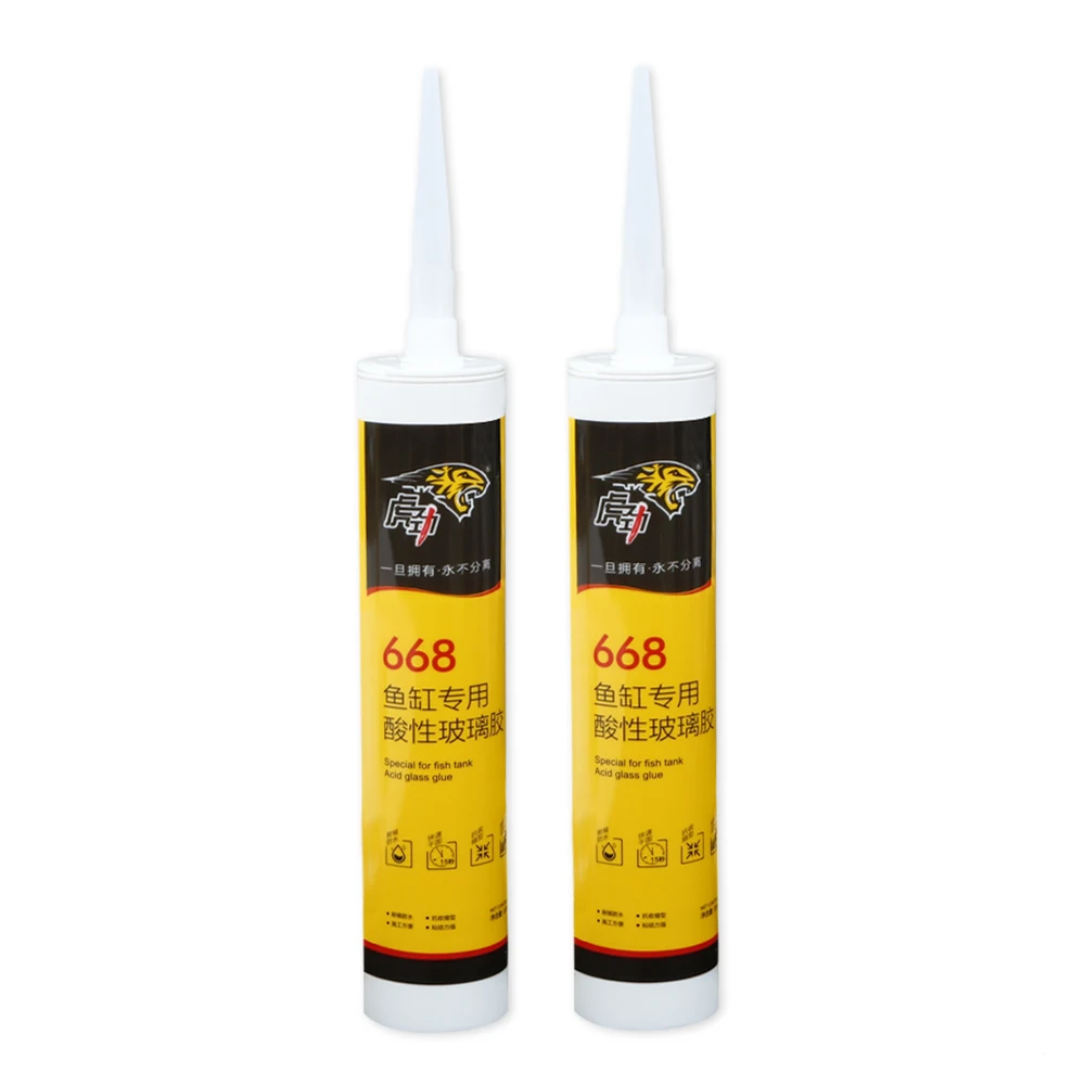 Glass Glue Aquarium Caulking Weather Resistant Transparent Silicone Sealant Adhesive