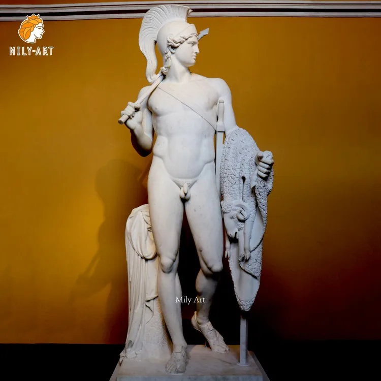 Outdoor Life Size Classic Marble Nude Greek Man Figure Sculpture
