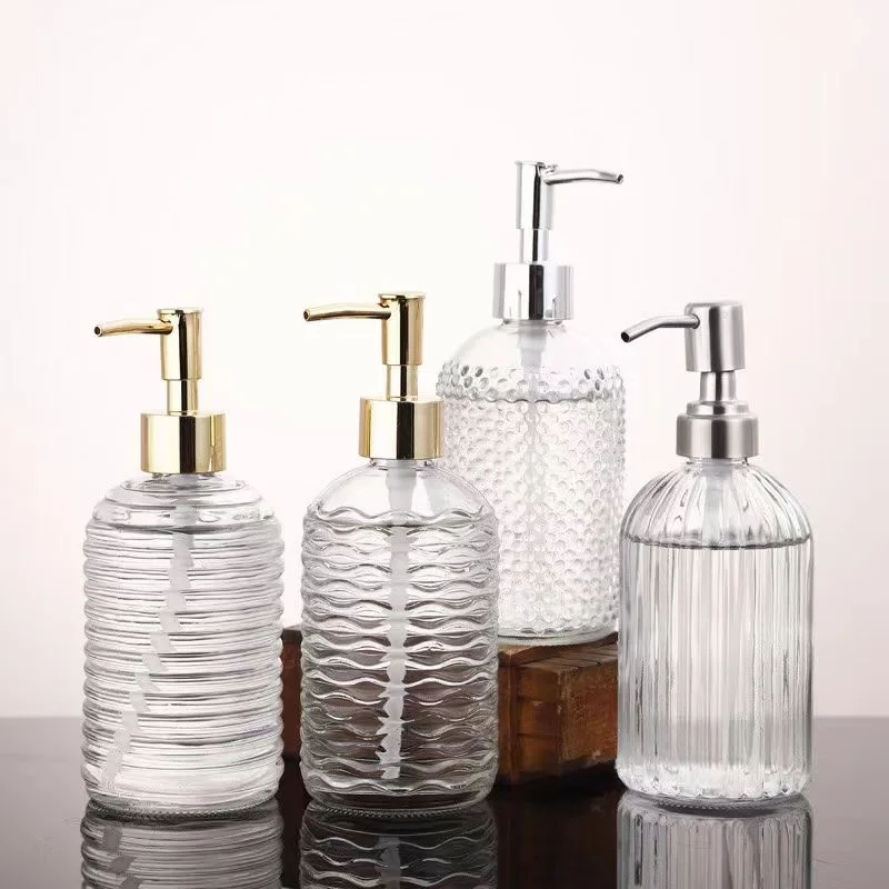 16oz 500ml Custom Clear Empty Liquid Soap Pump Dispenser For Bathroom Hand Soap Dispenser
