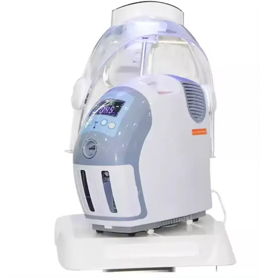 New Product 7 Colors Oxygen Jet Peel Skin Rejuvenation Led Facial Dome O2toderm Oxygen Jet Therapy Facial Care Device