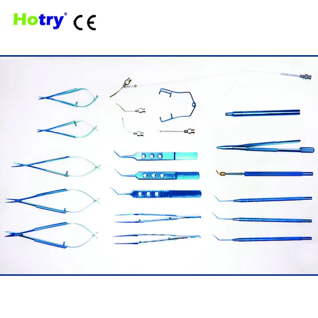 
21 pcs Titanium alloy stainless steel Cataract Set Cataract Surgery Instruments 
