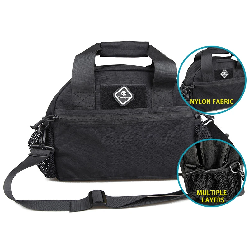 Emersongear Waterproof And Large Space Range Carrying Bag Practical Shooting Concealed Tactical Gun Bag