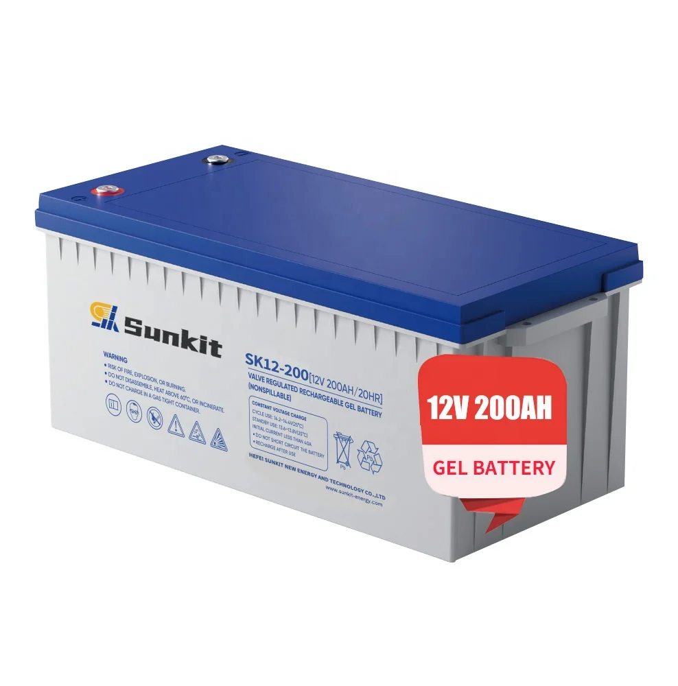 SUNKIT 12V 200AH 100AH 50Ah 250Ah 180Ah 150Ah Gel Battery AGM Battery Lead Acid Battery Deep Cycle China