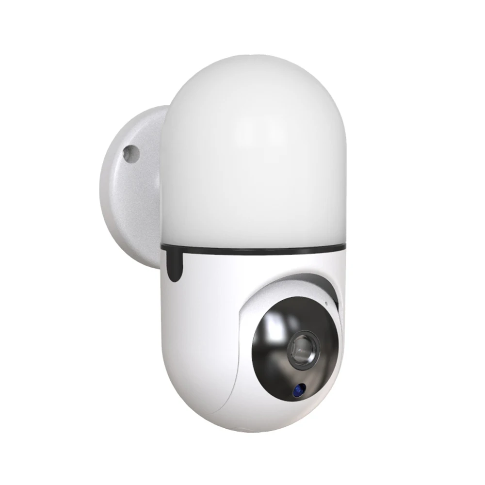 Wifi IP Camera 1080P HD WIFI PTZ Rotation Home Courtyard Lighting White Indoor Wall Light Camera