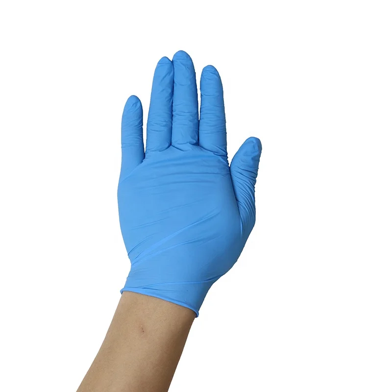 Rubber Wholesale Manufacturers Nitrile Powder Free Washing Safety Hand Kitchen Plastic Vinyl Household Disposable Gloves