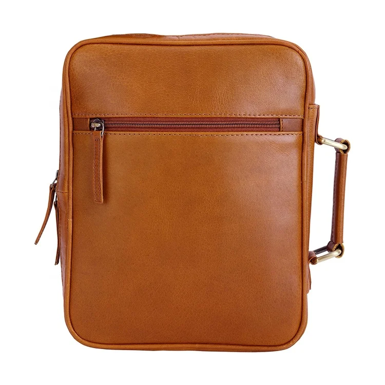 Custom Travel Book Cover Premium Design christian books cases sturdy durable handle leather bible cover with zipper for men