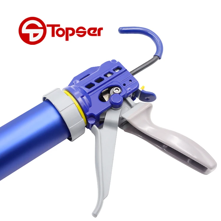 New Product Eleven Bearing 600ML Aluminum Alloy Sausage Caulking Gun Silicone Applicator Gun