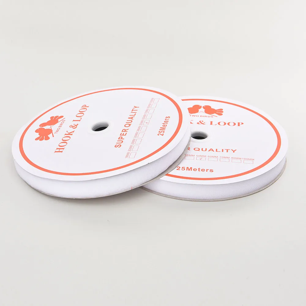 Polyester Nylon Grade B Hook and Loop Fabric Tape Roll - Hook and Loop Straps 25mm