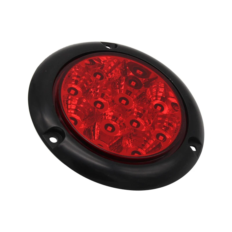 SAE УФ 12V/24V 4 дюймовый Круглый led прицеп грузовик задний фонарь