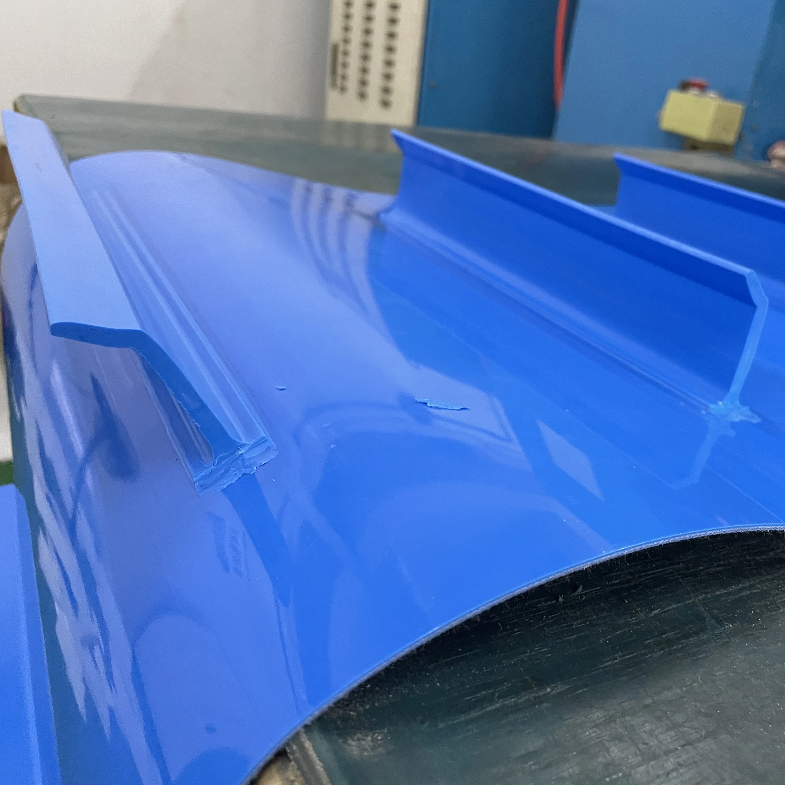 PU PVC Curve baffles conveyor belt