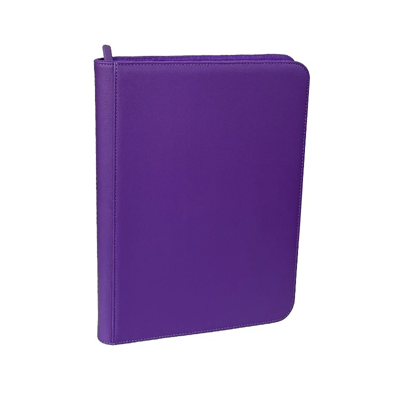 high quality waterproof pu leather 4 pocket card binder sports cards album