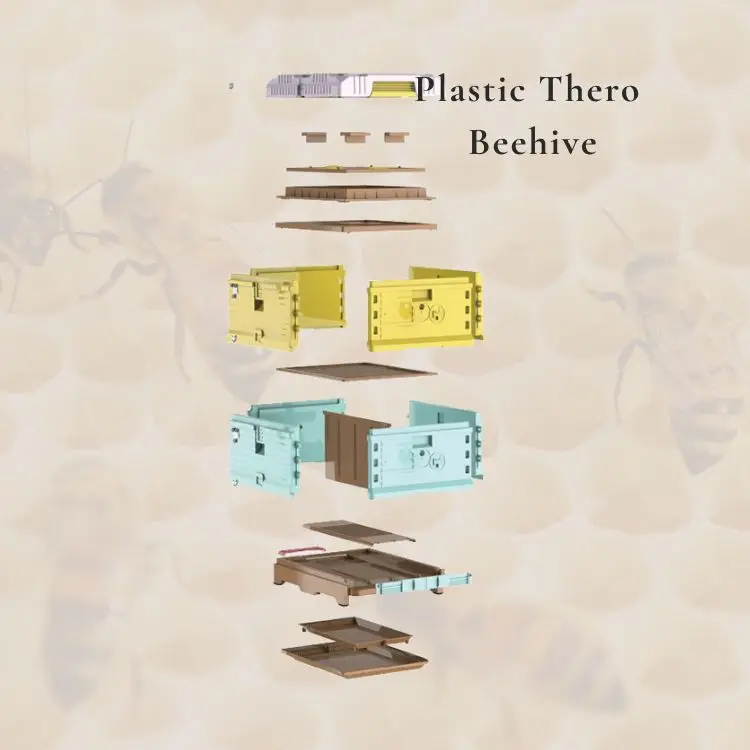 Rugged 2-layer Plastic Beehive Box Beekeeping