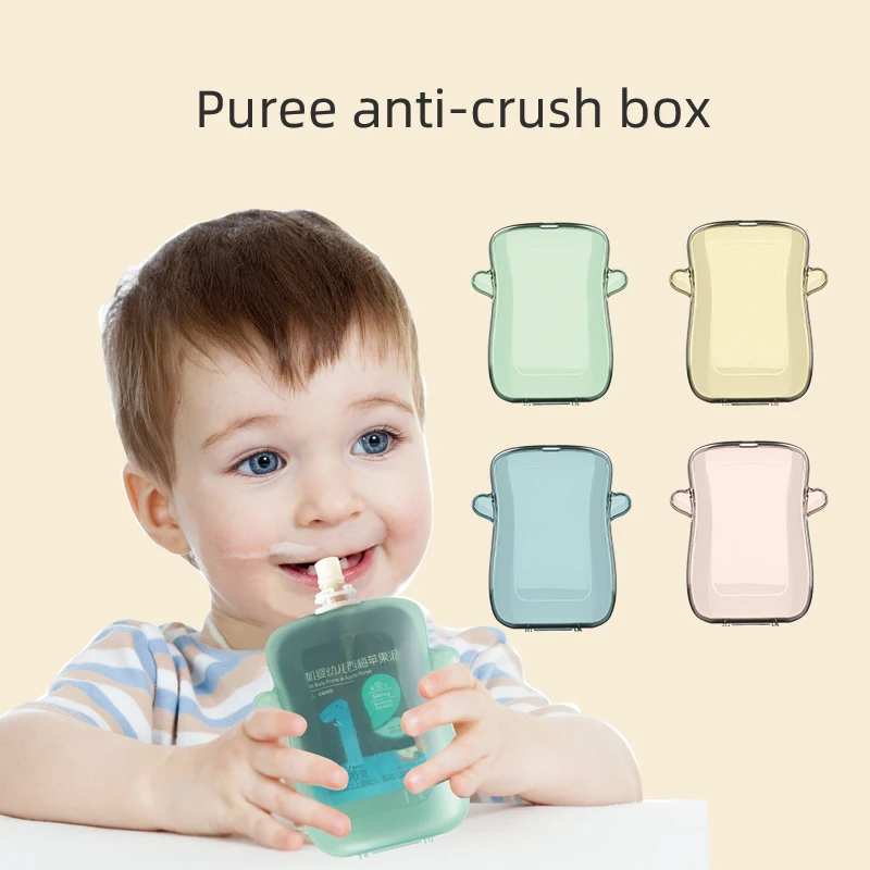 100ml Portable Reusable Fruit Puree Squeezer Food Filling Device Dispenser Baby Squeeze Pouch Fruit Puree Filler Tube For Kids