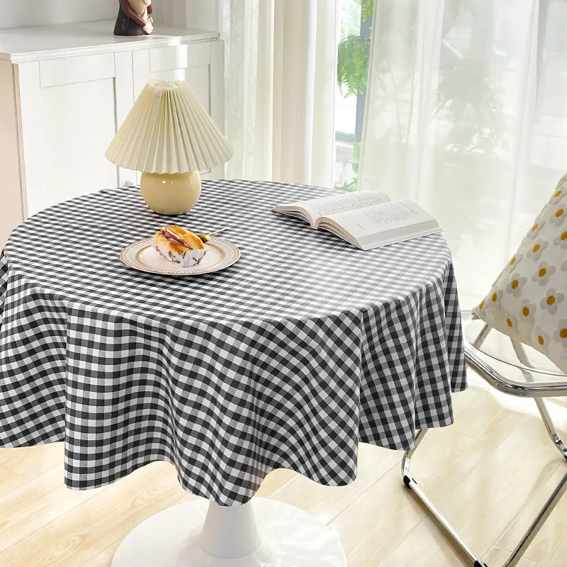 French vintage waterproof and oil-proof non-washable pvc cloth Round small round ins wind network red table mat