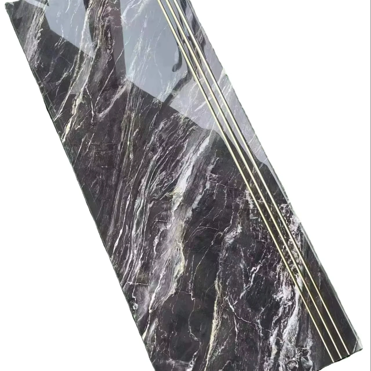 Hot Selling Modern Porcelain Non-Slip Stair Tiles Black Strip Decorative Ceramic Floor Tiles