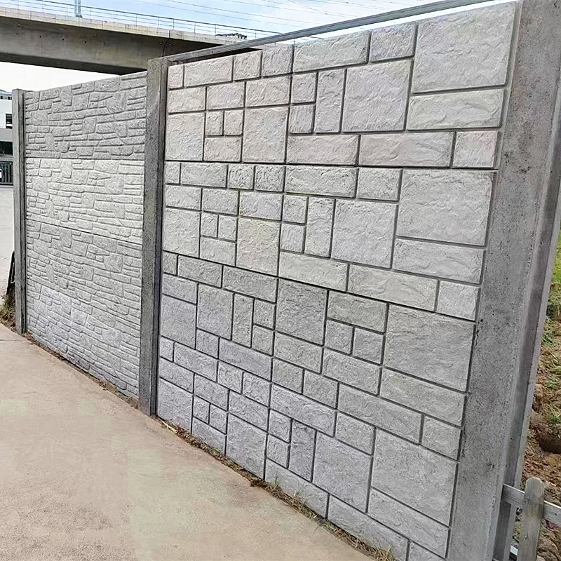 Courtyard cement wall fence form concrete prefabricated enclosure Prefabricated fabricated wall fence precast concrete mold