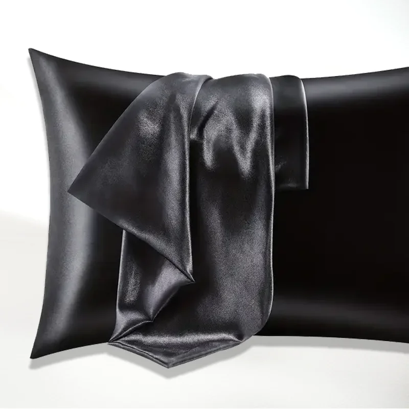 New silk pillowcases mixed fabric vegan pillowcases 70% natural silk customizable logo silk pillow cases