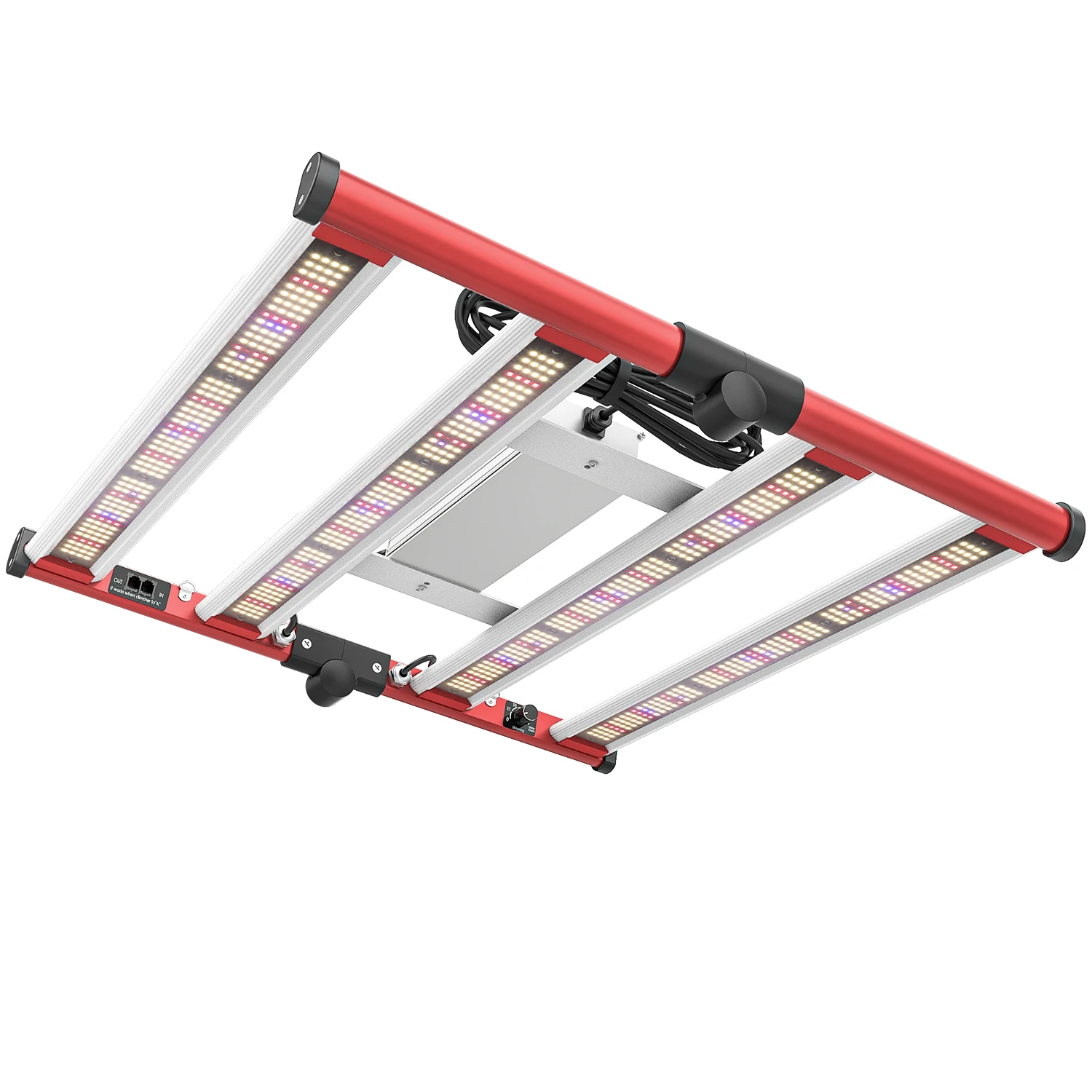 AGLEX 240W Far Red Full Spectrum LED Plants Grow Light Lamps Foldable LED Grow Light Strip for Indoor Plants