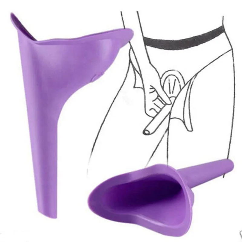 Soft Female Urination Device Travel Outdoor Standing Pee Emergency Reusable Women Urinal Funnel
