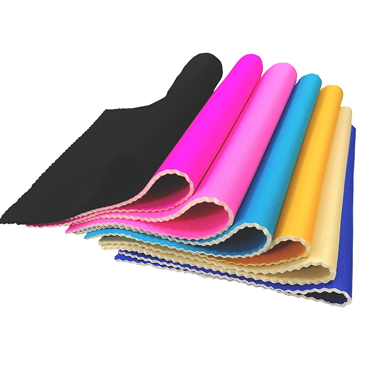Free Sample 3mm Neoprene Fabric For Clothing Diving Suit Seat Cover Cushion SBR Rubber Sheet Roll Multi Colors