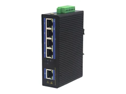 Latest hot selling DC12-48V outdoor 5 port optical fiber media converter