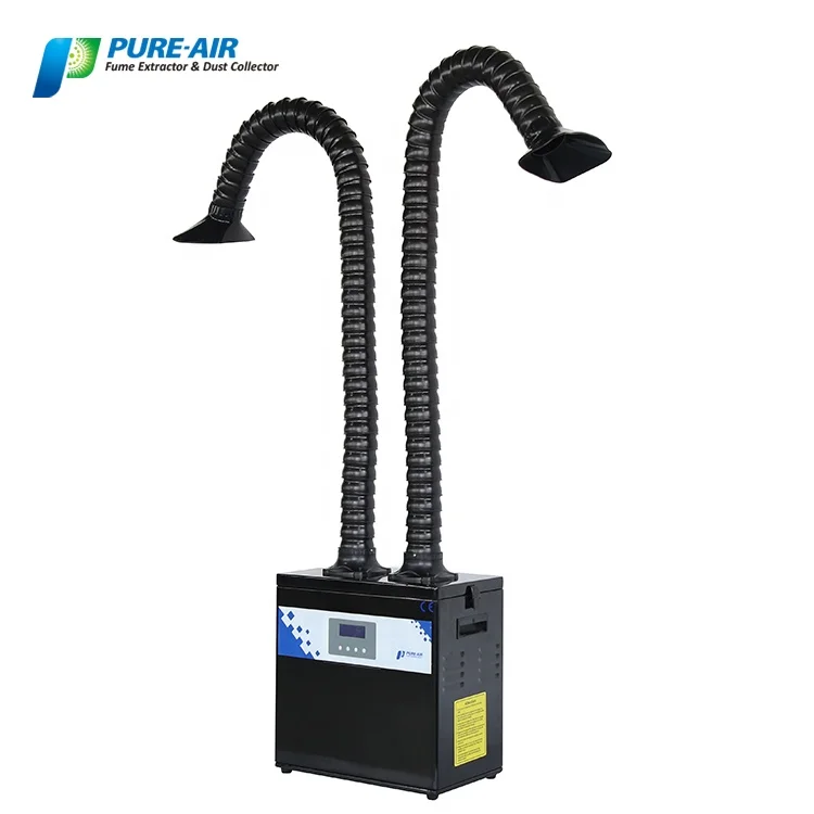 Digital Display  Popular Soldering Welding Fume Extractor for soldering station with double Arms