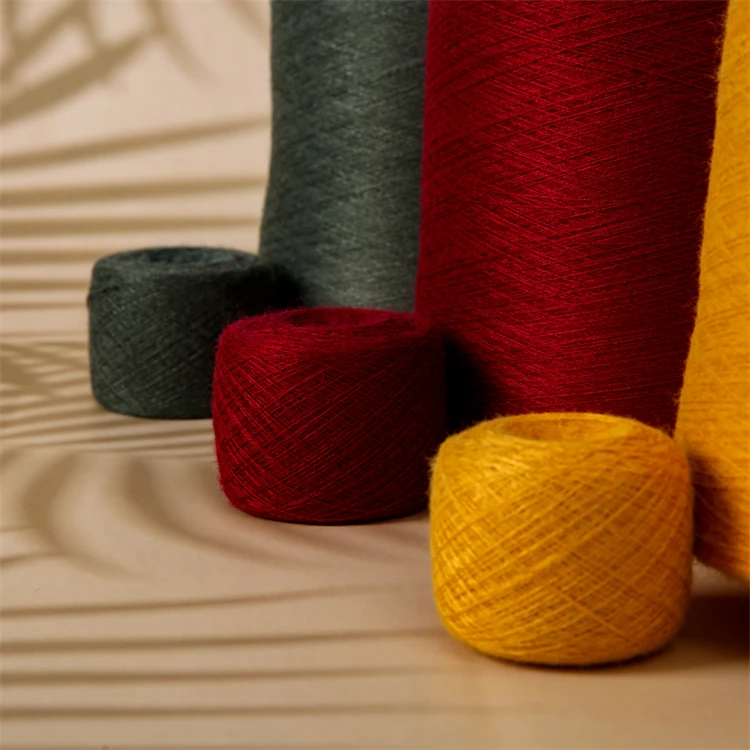 Cheap Hot Sale 28s/2 Rabbit Hair Angora 48% Viscose Core Spun Yarn for Knitting and Weaving