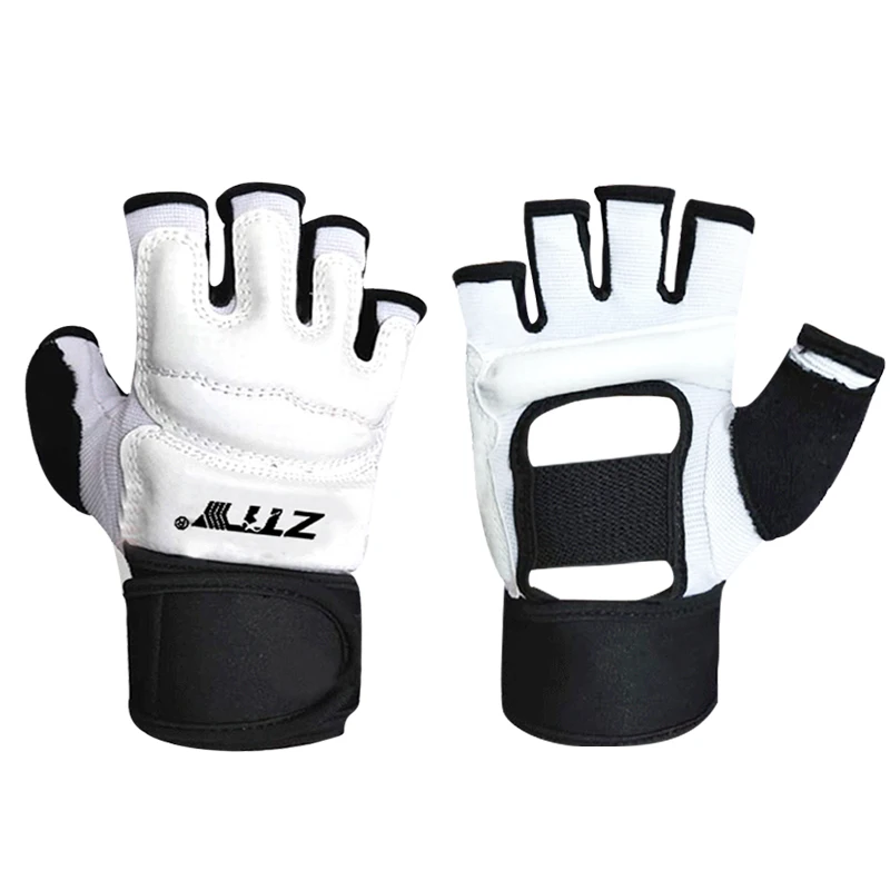 White TKD hand protector gloves taekwondo equipment