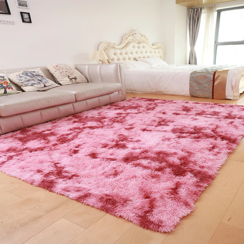 Wholesale China Big Size Soft Plain Floor Shaggy Rug Carpet For Living
