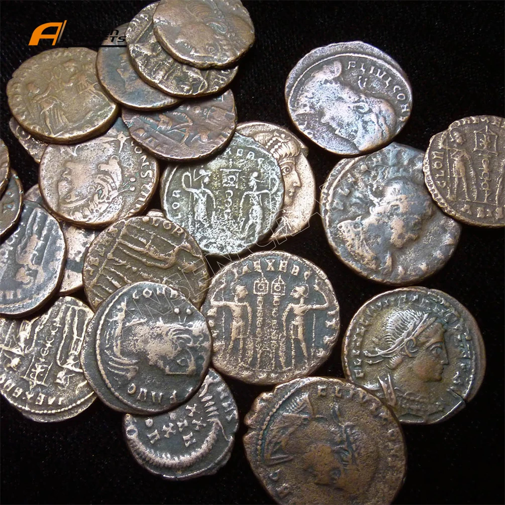 Factory Custom Ancient Metal Rome Roman Old Gold And Silver Souvenir Coins