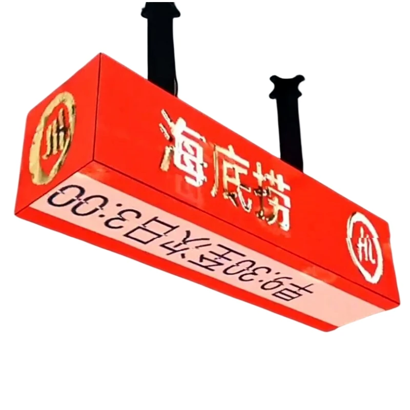 Square double-Sided Acrylic Light Box LED Illuminated Display for Business and Retail Environments