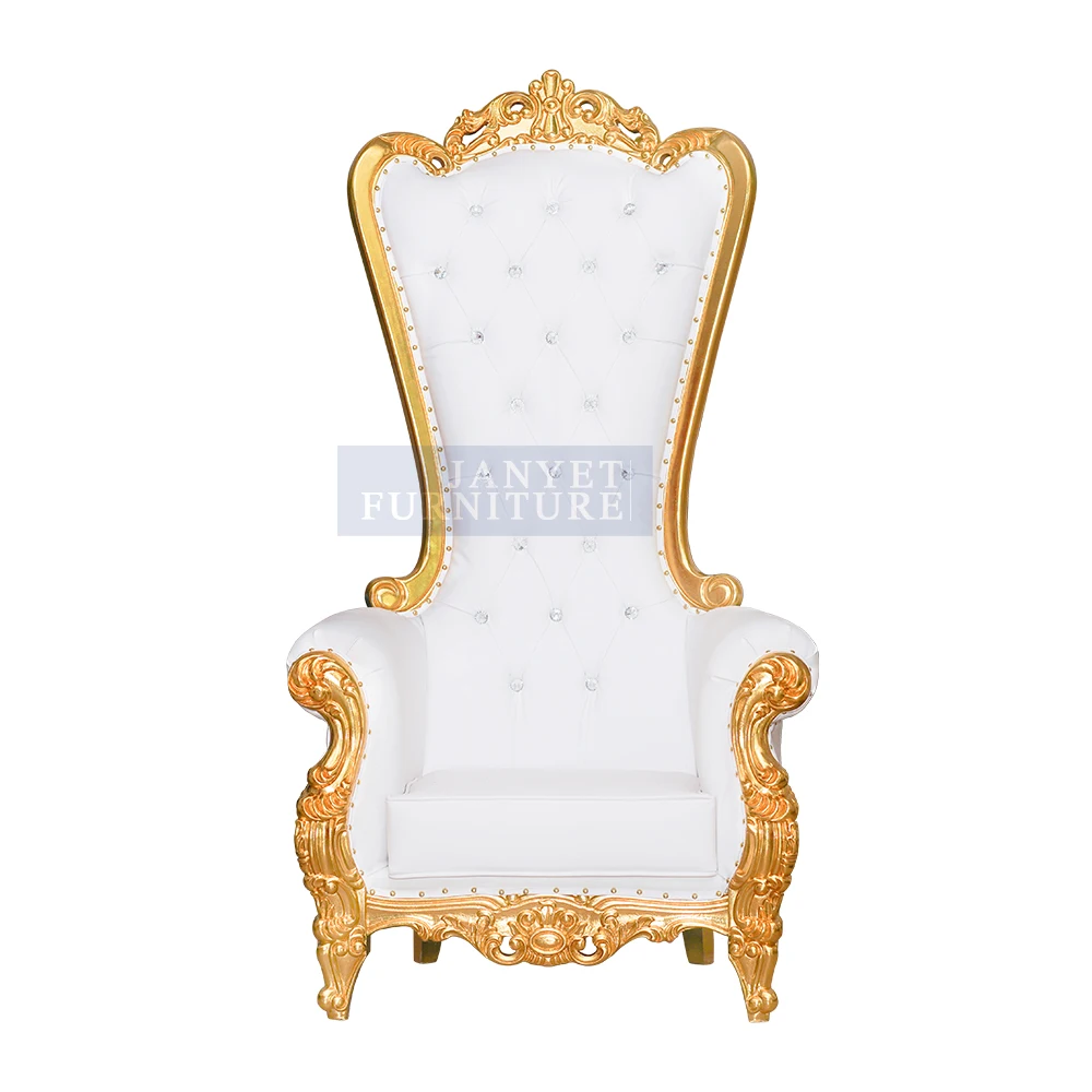 Luxury Royal Gold Wedding King Throne Chair