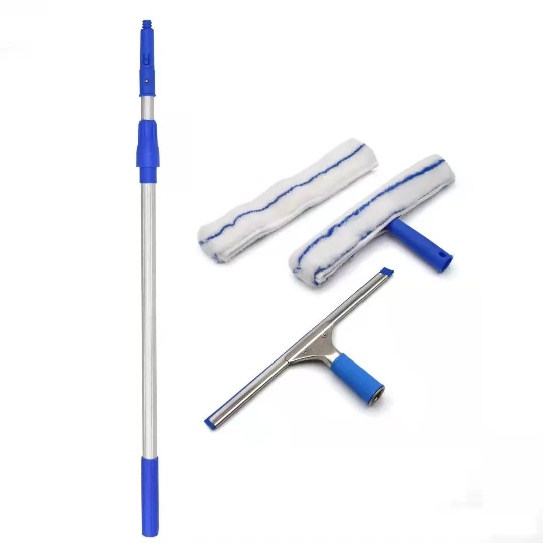 Hot sale telescopic window squeegee window cleaner with aluminium extension pole