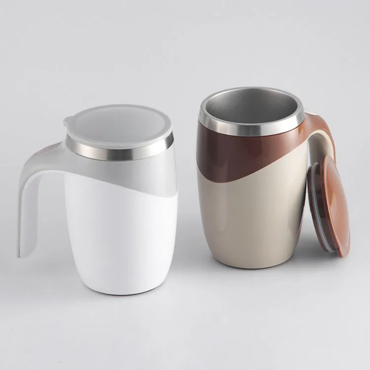 400 мл из нержавеющей стали Автоматическая микс ленивый смеситель Электрическая Кофе-машина Магнитный чашка Авто Магнит Самостоятельная перемешать кружка с ручкой