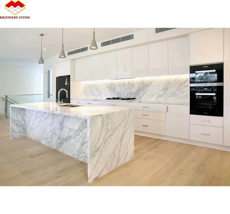 Marmol table basse marbre blanc tavolo marmo Polished White Statuario Marble Countertop Round Table Tops Coffee Table