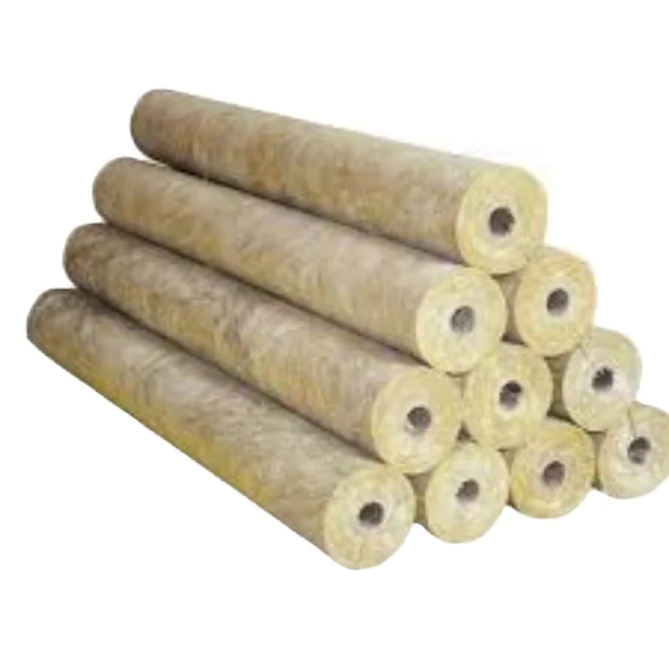 thermal insulation rock wool pipe and tube heat insulation rock wool tubes with aluminum foil