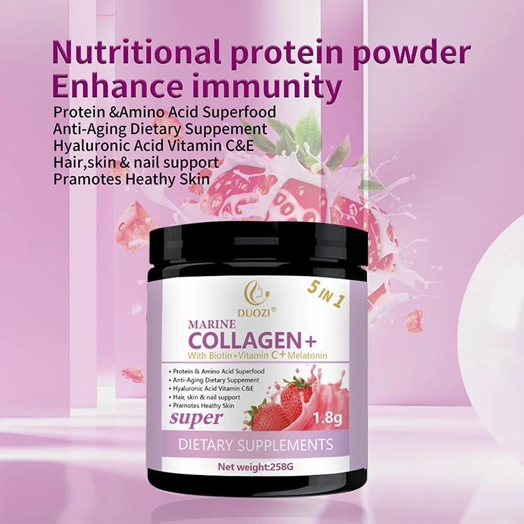 higher quality OEM marine collagen powder Natural Organic pure collagen powder convenience instant collagen powder drink