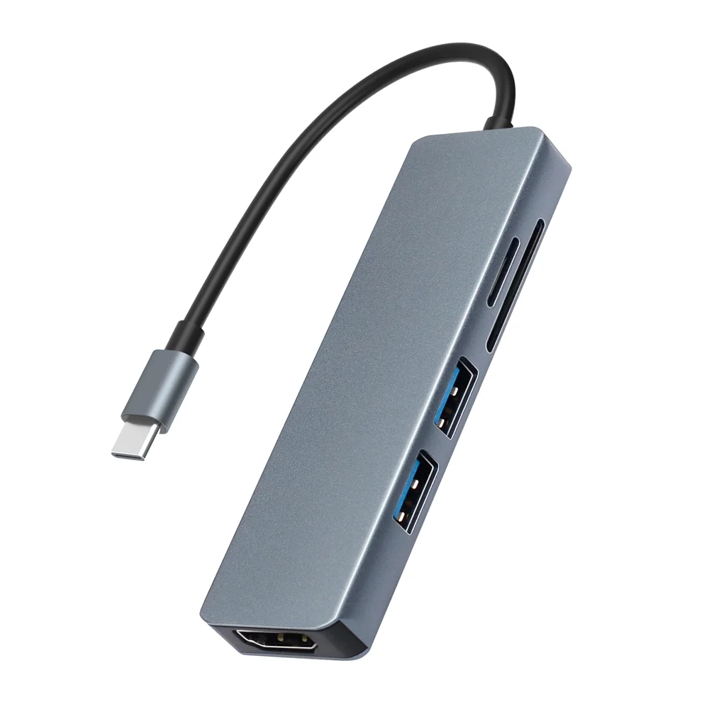 Best Selling Mac book C Adapt Type  Type-C Pro Aluminum Usb Hub 5 In 1