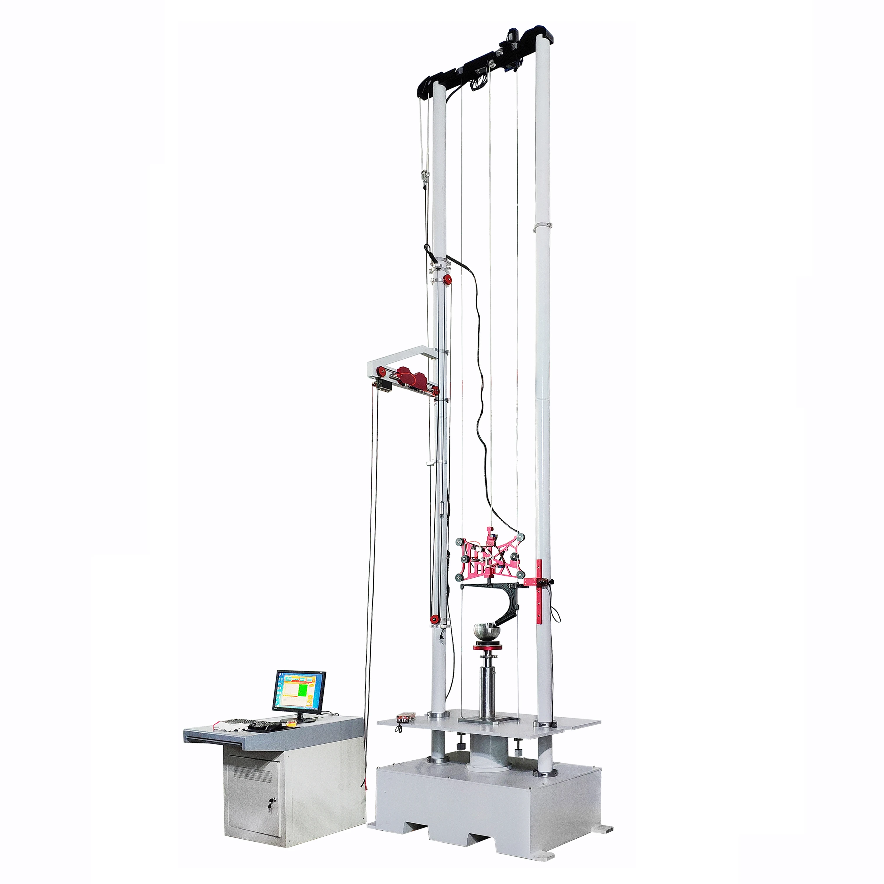 ECE R22.05 motorcycle helmet impact absorption testing machine for simulate accelerometer testing