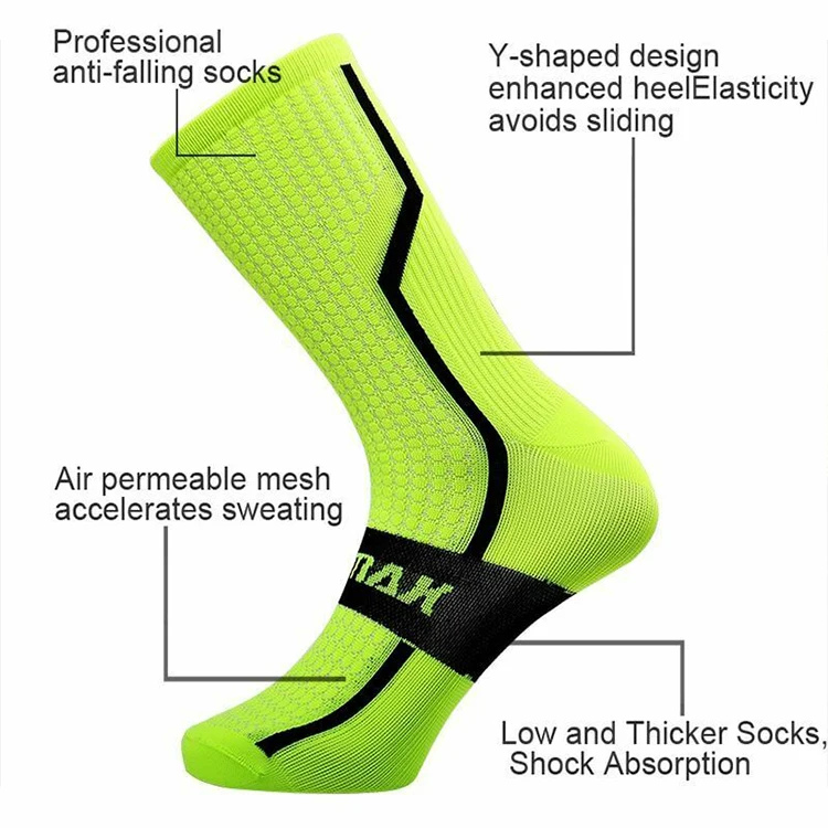  Manufacturer professional custom compression bicycle socks men and women road running outdoor sports