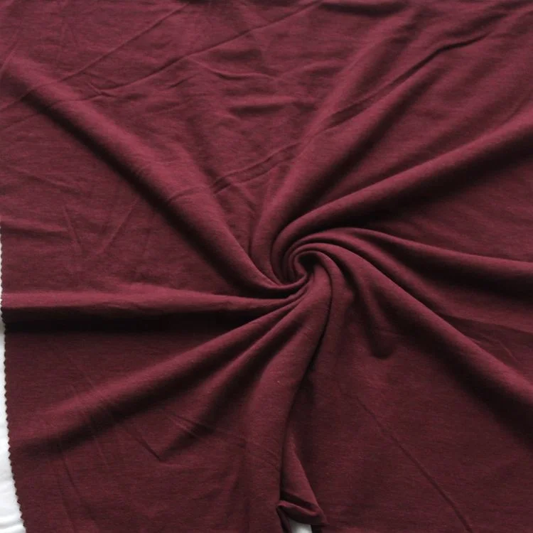 2022 beautiful recycled polyester modal elastic knitted dyed single jersey fabric