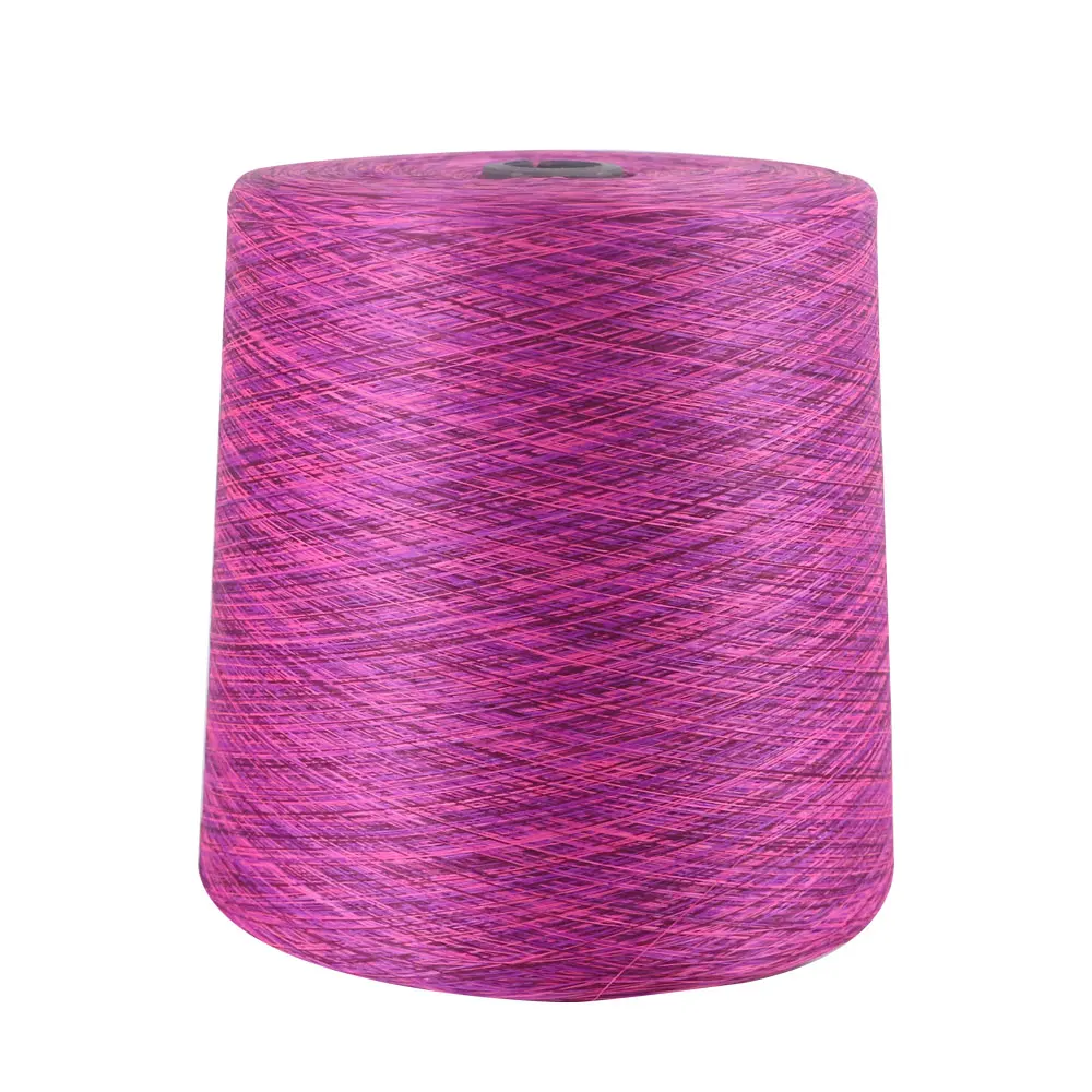 75/72 100% Polyester space dyed seamless yarn fancy yarn