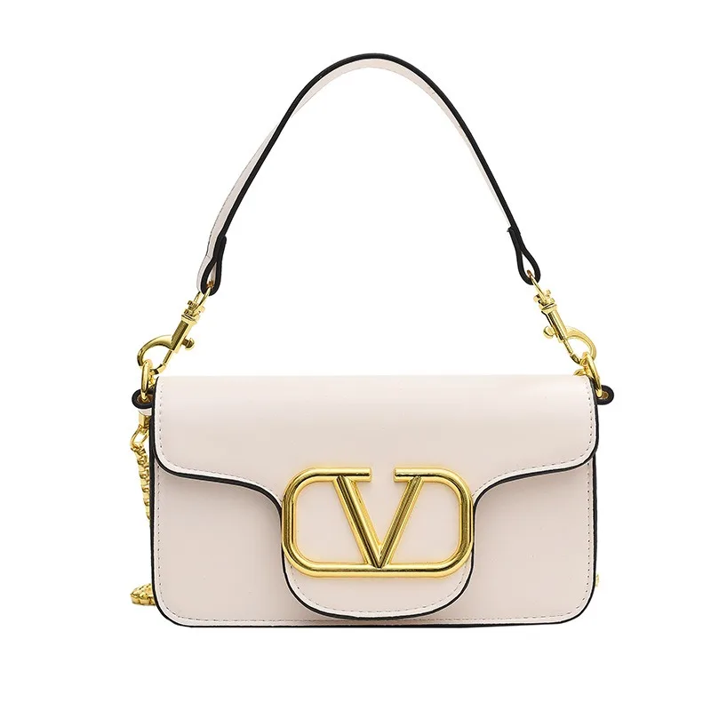 Wholesale Retro Ladies Shoulder Crossbody Bag Fashion Design PU Leather Chains Women's Bags 2024 Fashion Big Lady Handbags